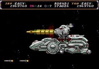 une photo d'Ã©cran de Hellfire sur Sega Megadrive